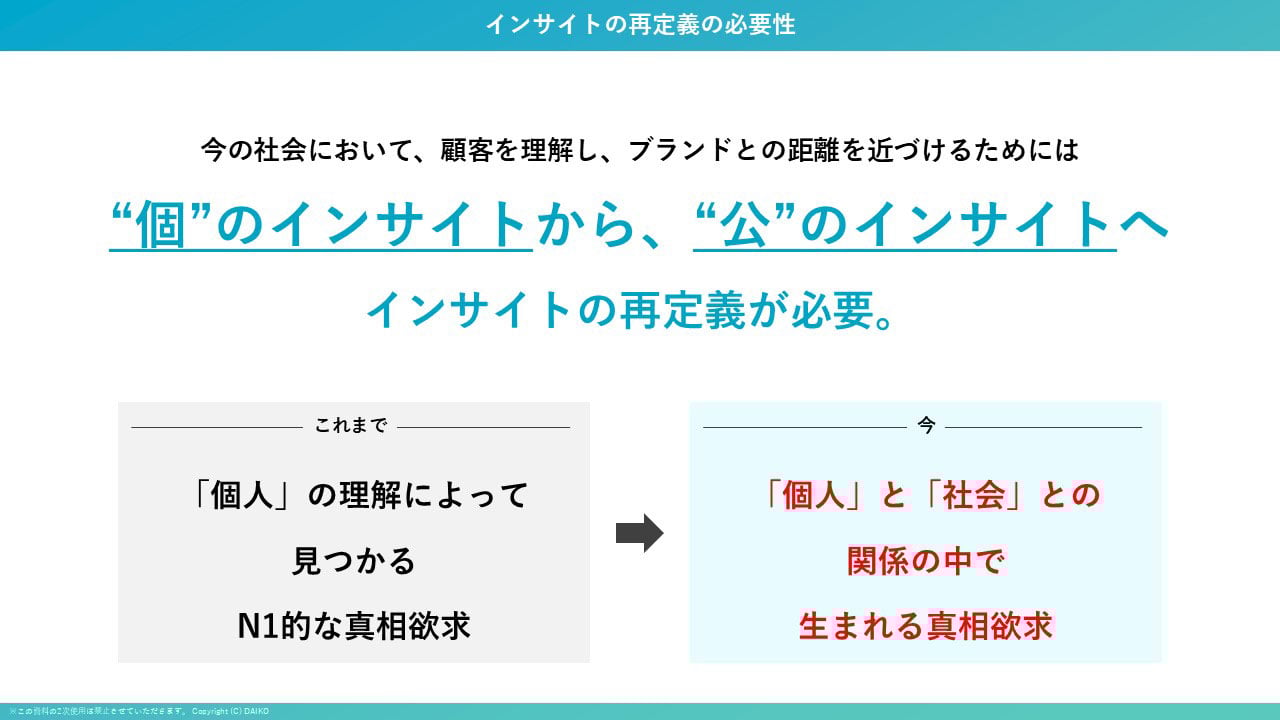 インサイトの再定義の必要性